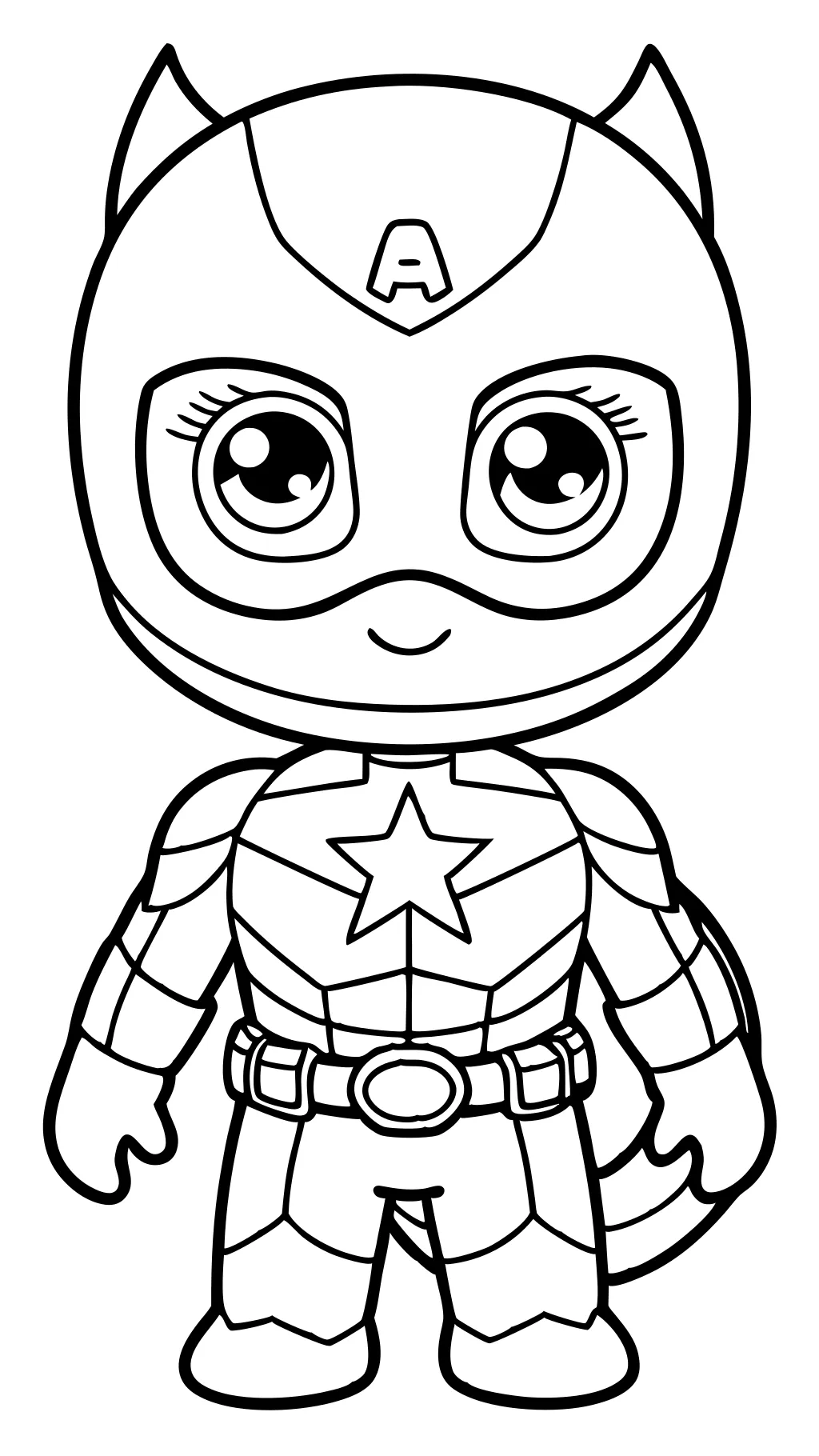 cute marvel coloring pages